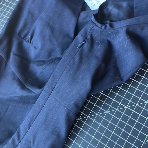 Jcrew J. Crew Factory NWT Navy Pinstripe Work Dress Suiting - Picture 4 of 5